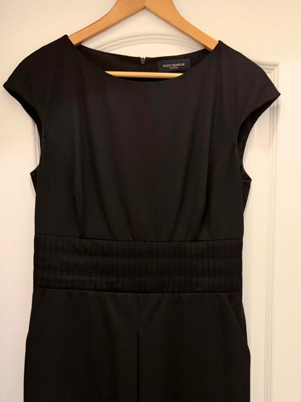 Piazza Sempione Black Sheath Dress Women Size 4